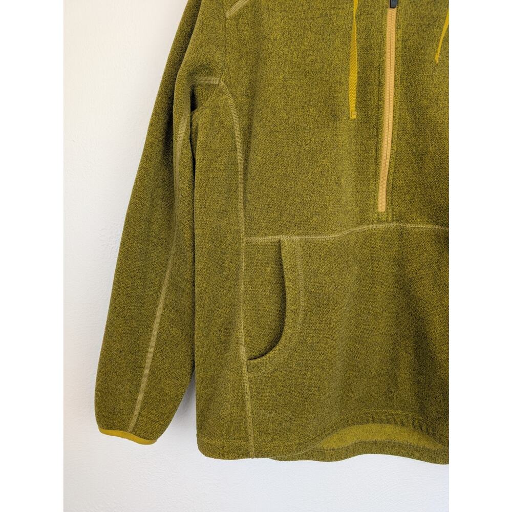 Duluth Trading Co Sweater Two Harbors Fleece Polartec Yellow Green Size L - Picture 3 of 10